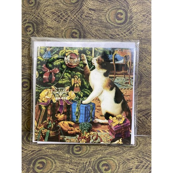 3D Pop Up Greeting Card Kiddy Cat Christmas Mischief , Multicolor (255) - Picture 2 of 3